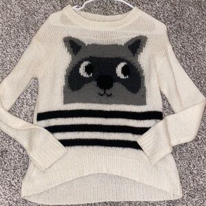Cozy Raccoon knit sweater